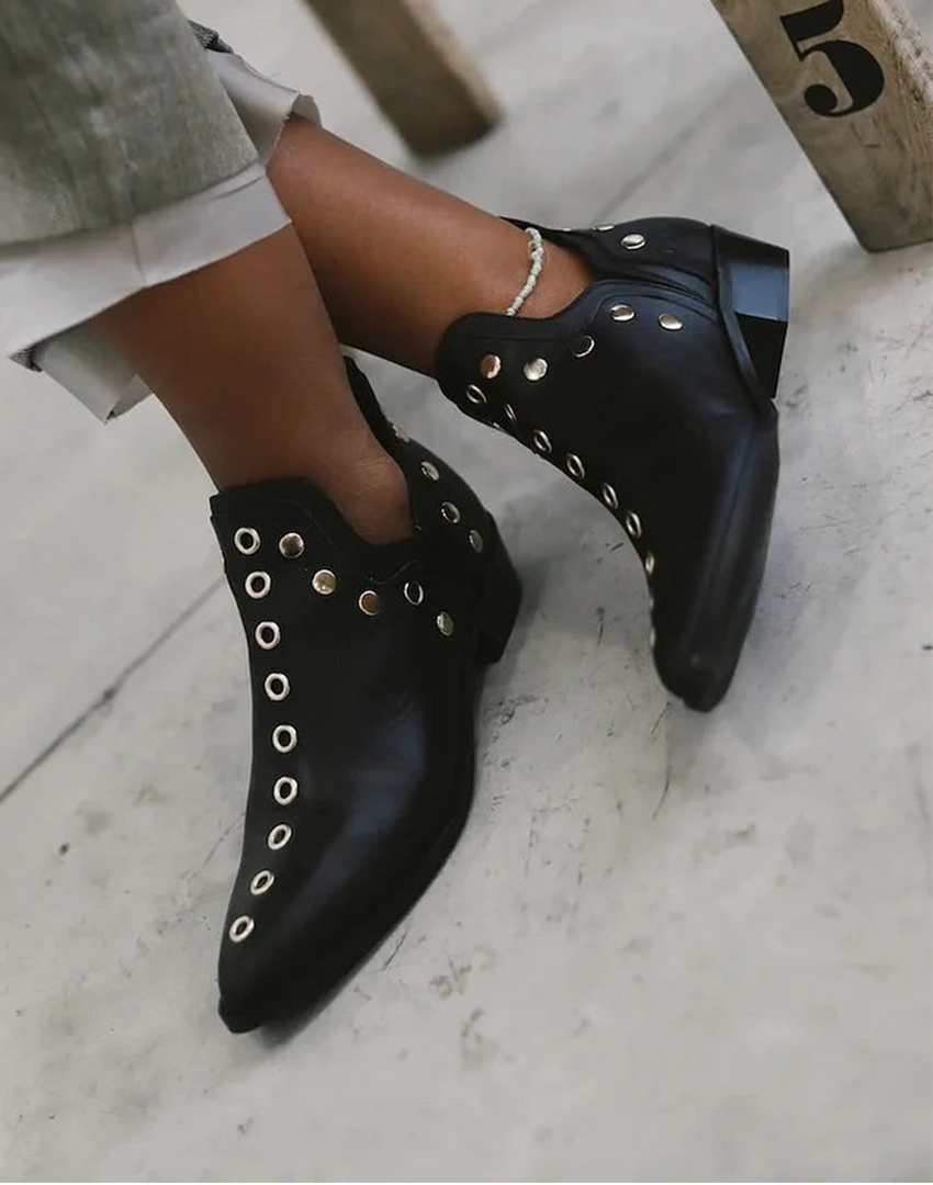 Studded Pointed Boots