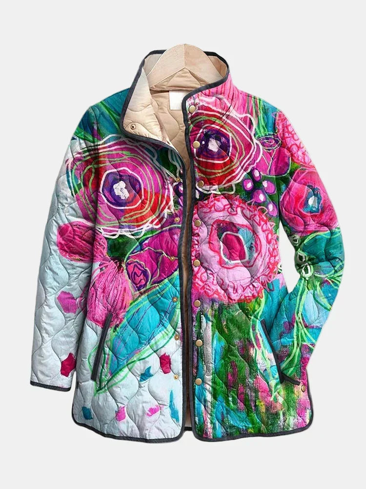 Elegant Floral Patterned Jacket