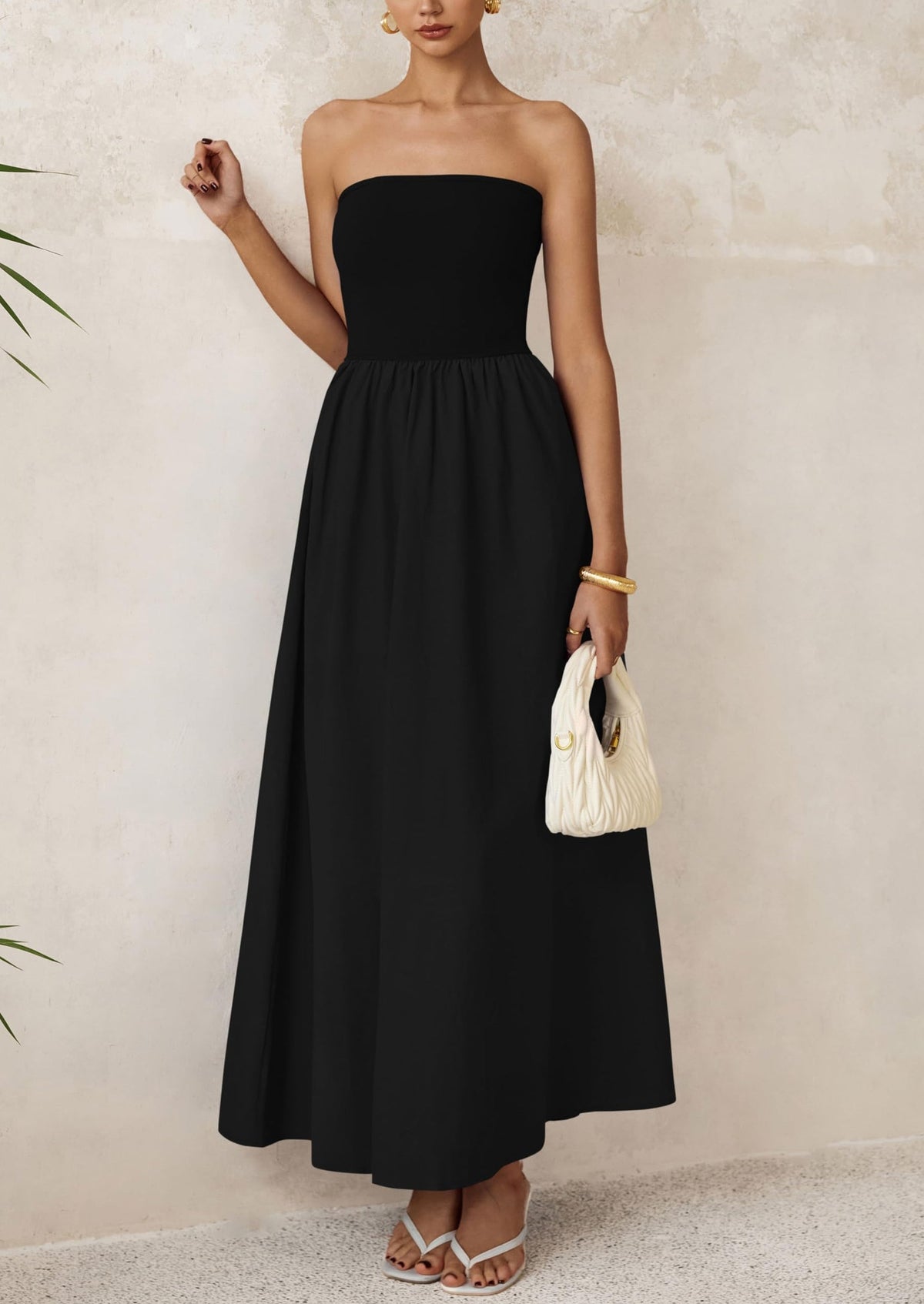A-Line Flowy Maxi Dress - Strapless, Party - photo 56