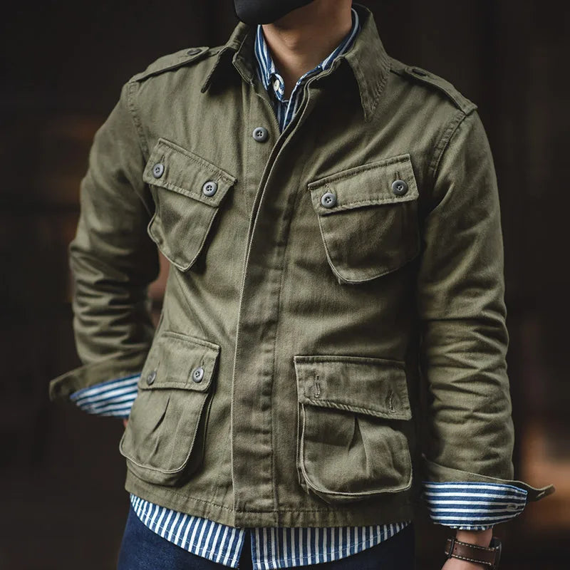 Orsenvi Men's Paratrooper Vintage M42 Jacket
