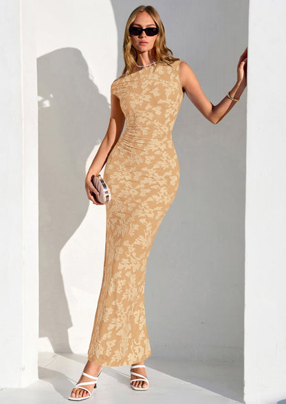 Floral Bodycon Ruched Maxi Dress - One-Shoulder, Cocktail - photo 29