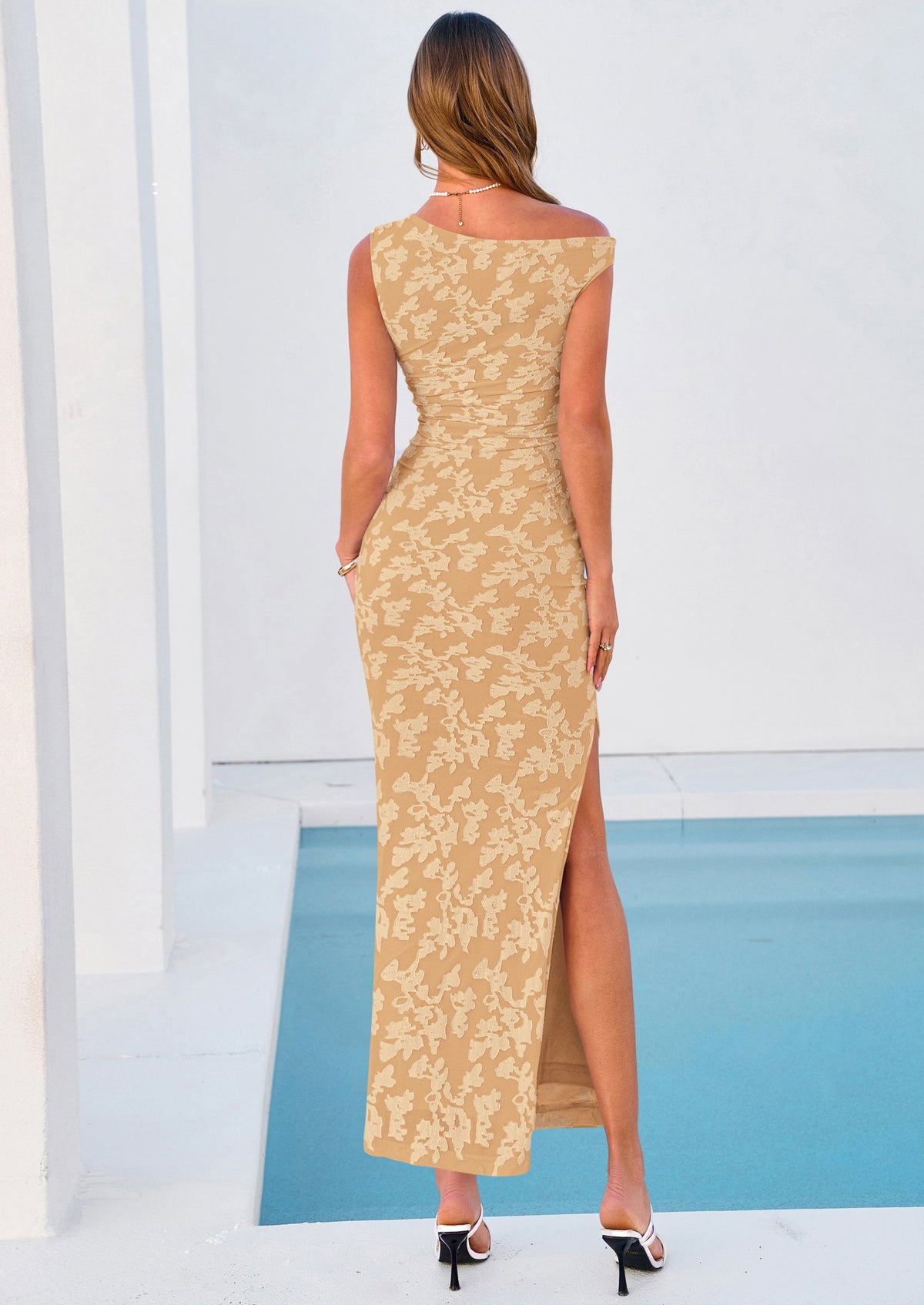 Floral Bodycon Ruched Maxi Dress - One-Shoulder, Cocktail - photo 26