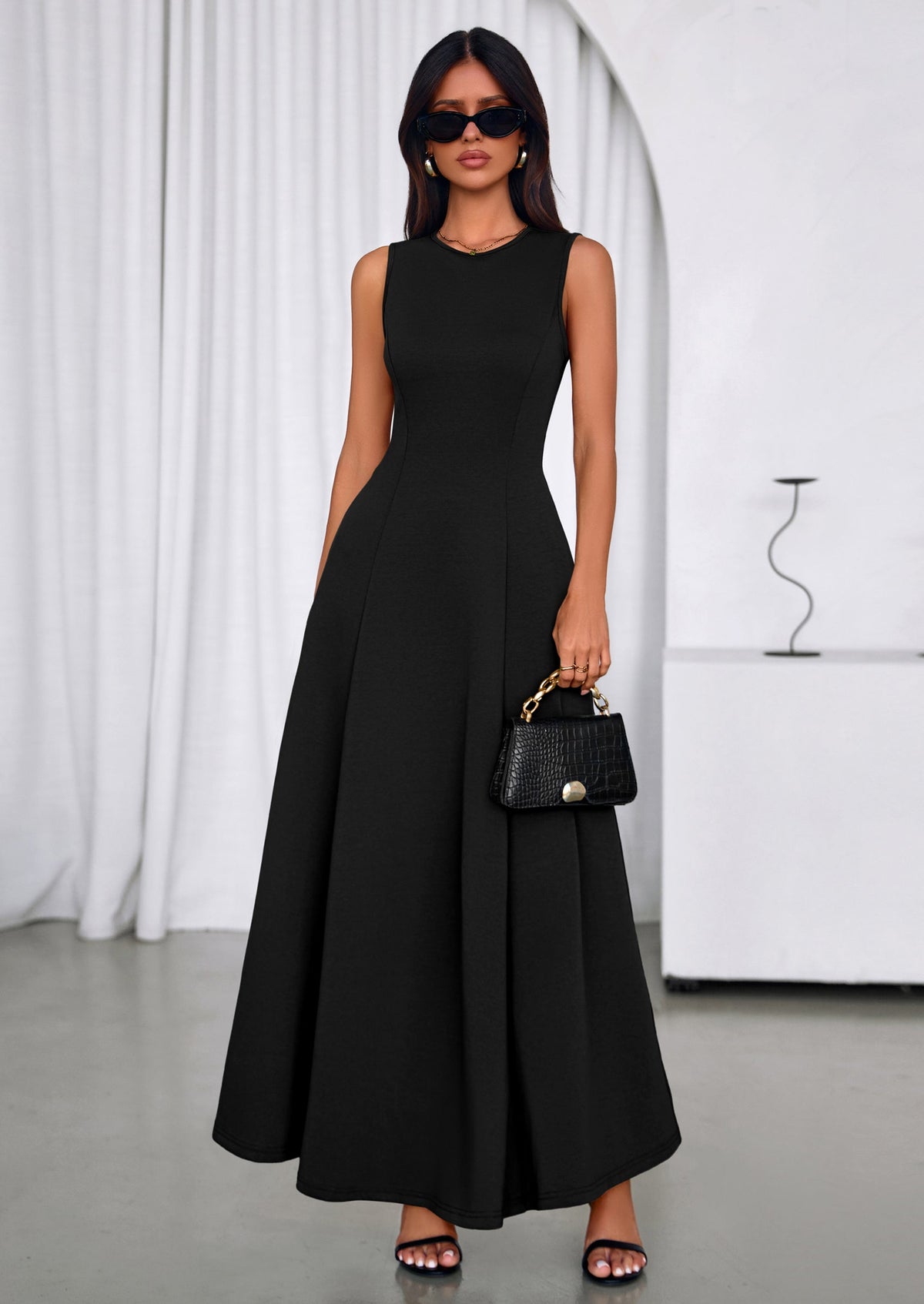 Swing A-Line Maxi Dress - Tank, Cocktail - photo 9