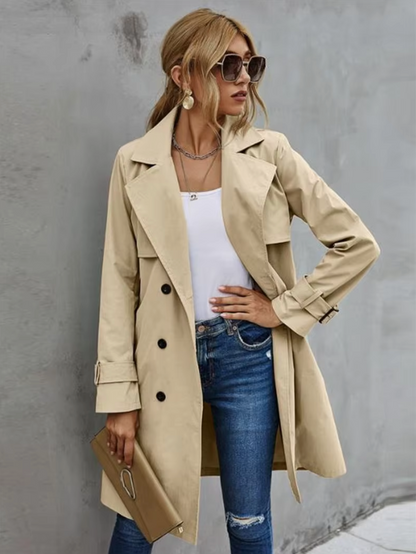 Orsenvi Destiny Womens Double Breasted Trench Coat