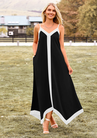 Flowy Maxi Dress - Sleeveless, V-Neck, Party - photo 14