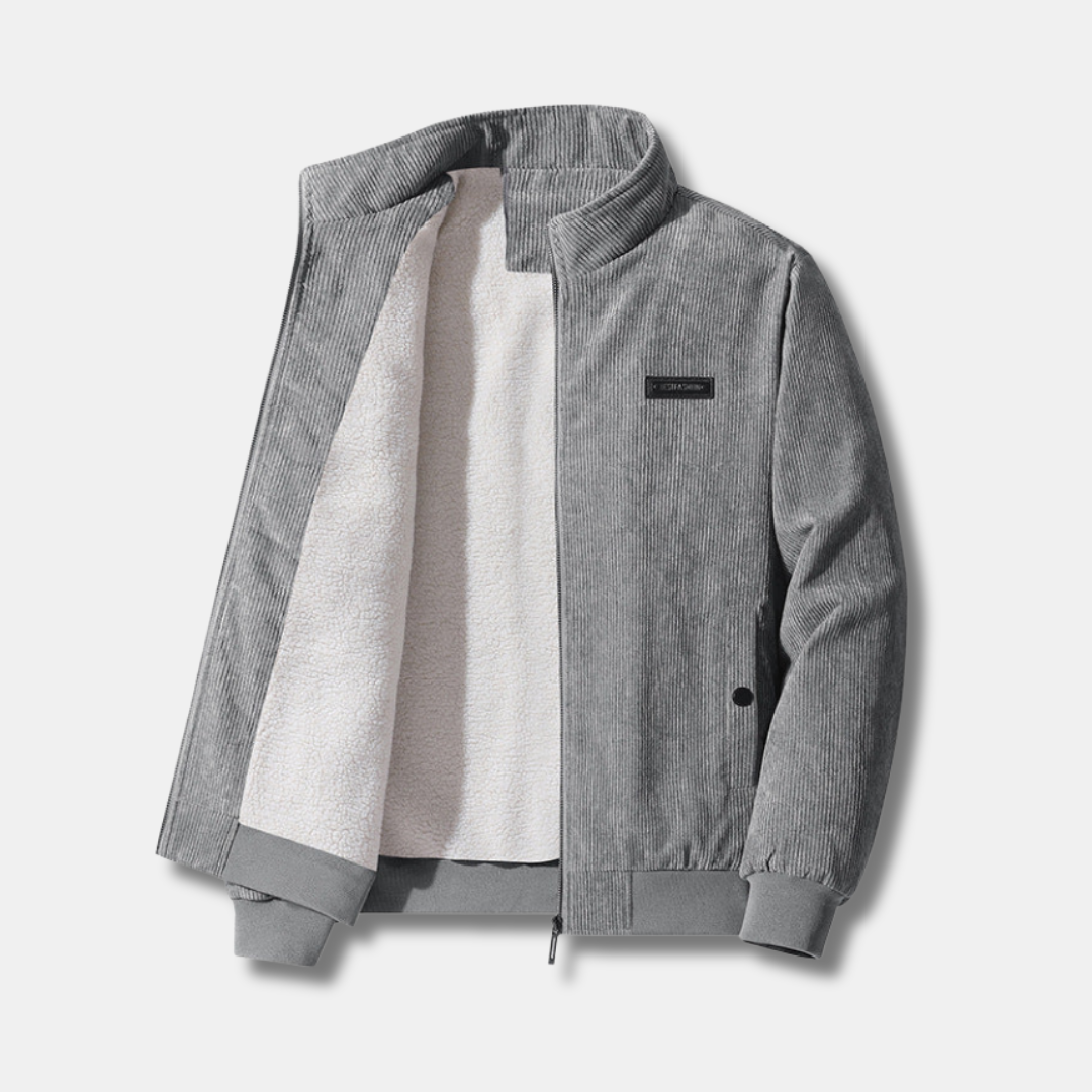Corduroy Jacket with Warm Sherpa Lining
