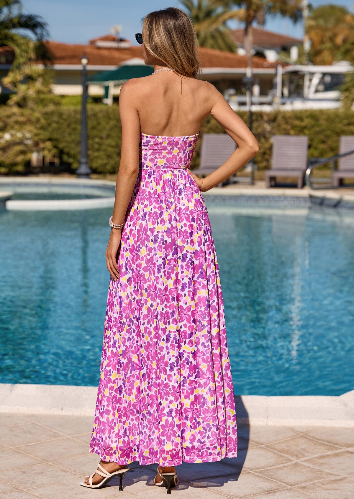 Floral Maxi Dress - Strapless, Boho - photo 35