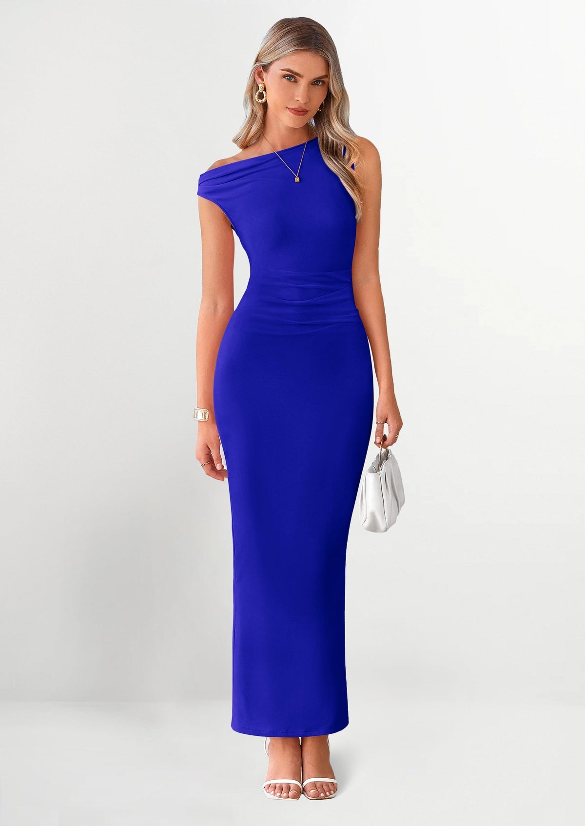 Mesh Bodycon Maxi Dress - One-Shoulder, Wedding Guest - photo 14