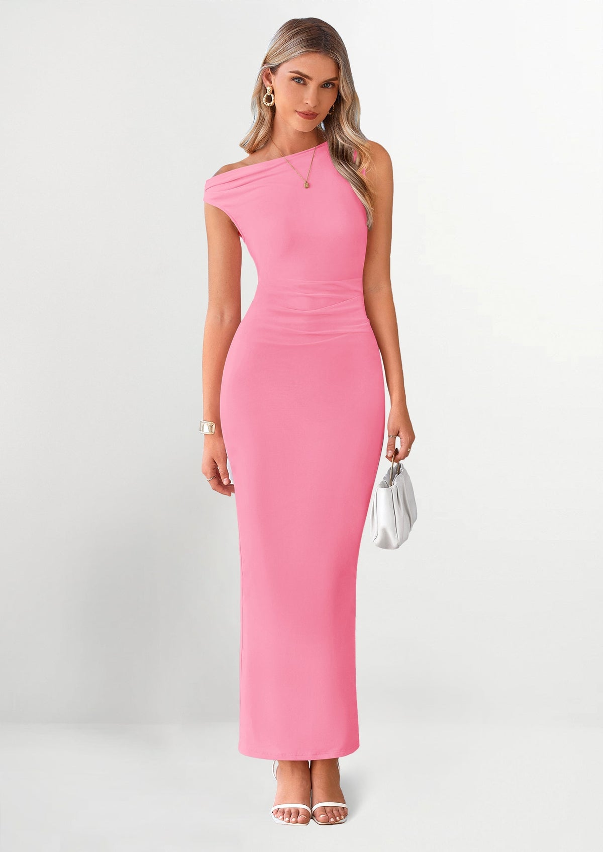 Mesh Bodycon Maxi Dress - One-Shoulder, Wedding Guest - photo 26