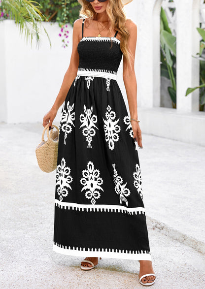 Floral Flowy Maxi Dress - Spaghetti Strap, Beach - photo 10