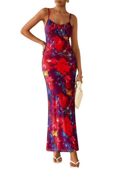 Floral Bodycon Maxi Dress - Sleeveless, Cocktail - photo 17