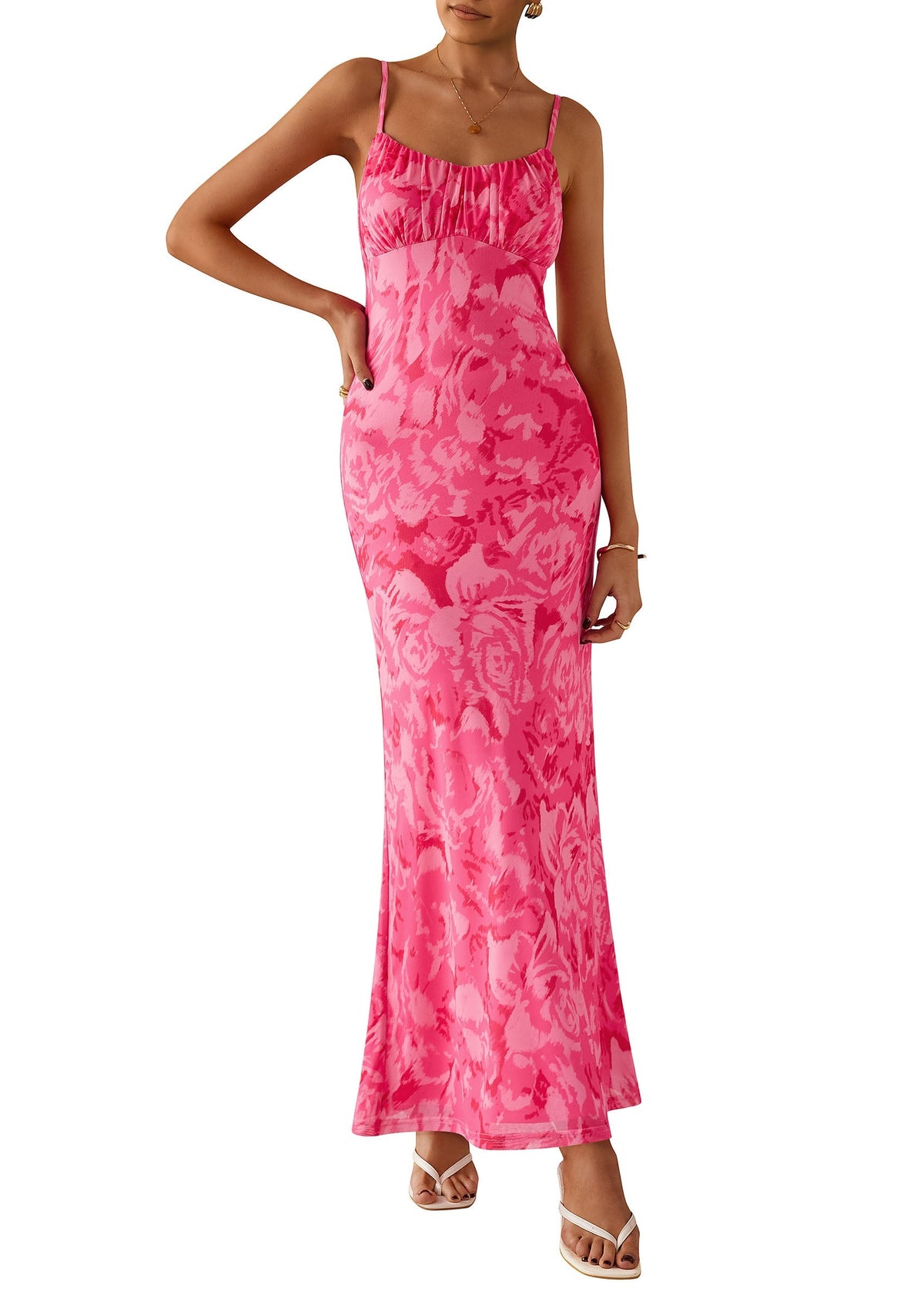 Floral Bodycon Maxi Dress - Sleeveless, Cocktail - photo 25