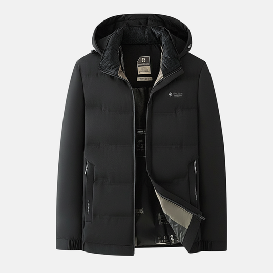 Men's Quilted Insulated Jacket Hooded