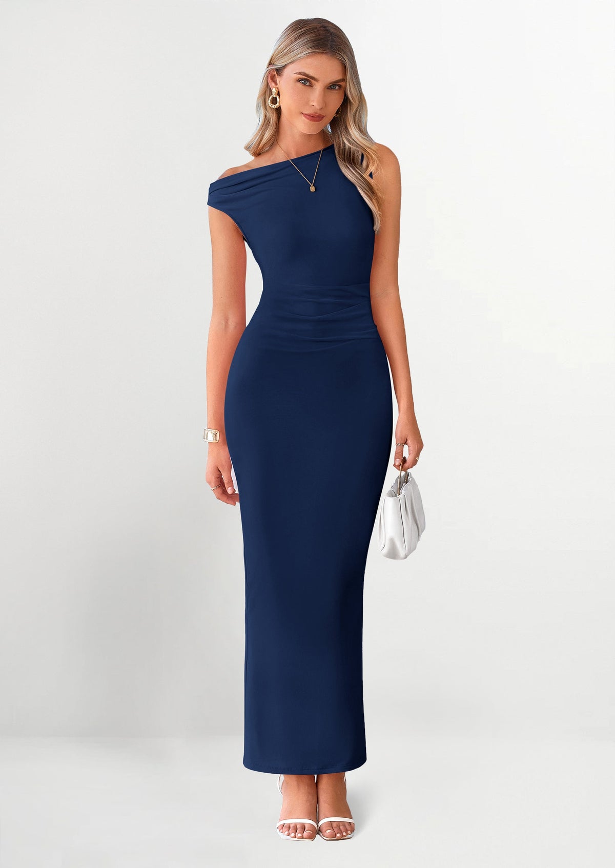Mesh Bodycon Maxi Dress - One-Shoulder, Wedding Guest - photo 20