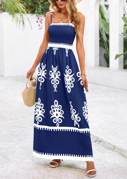 Floral Flowy Maxi Dress - Spaghetti Strap, Beach - photo 16