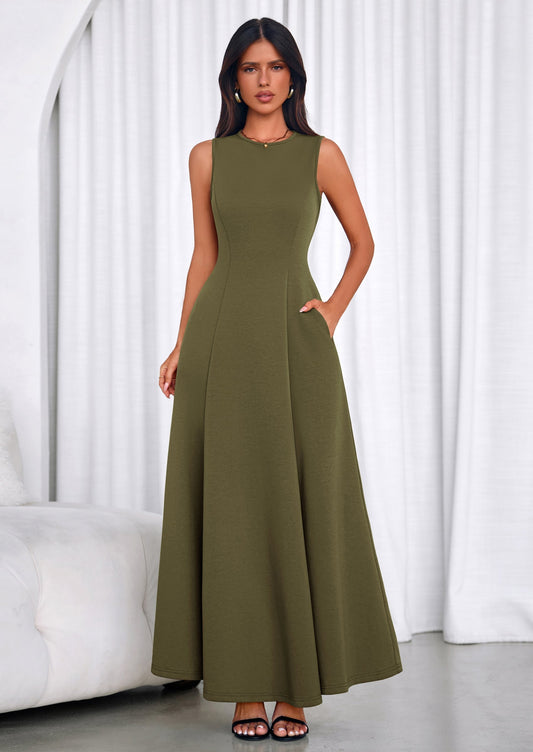 Swing A-Line Maxi Dress - Tank, Cocktail - photo 1