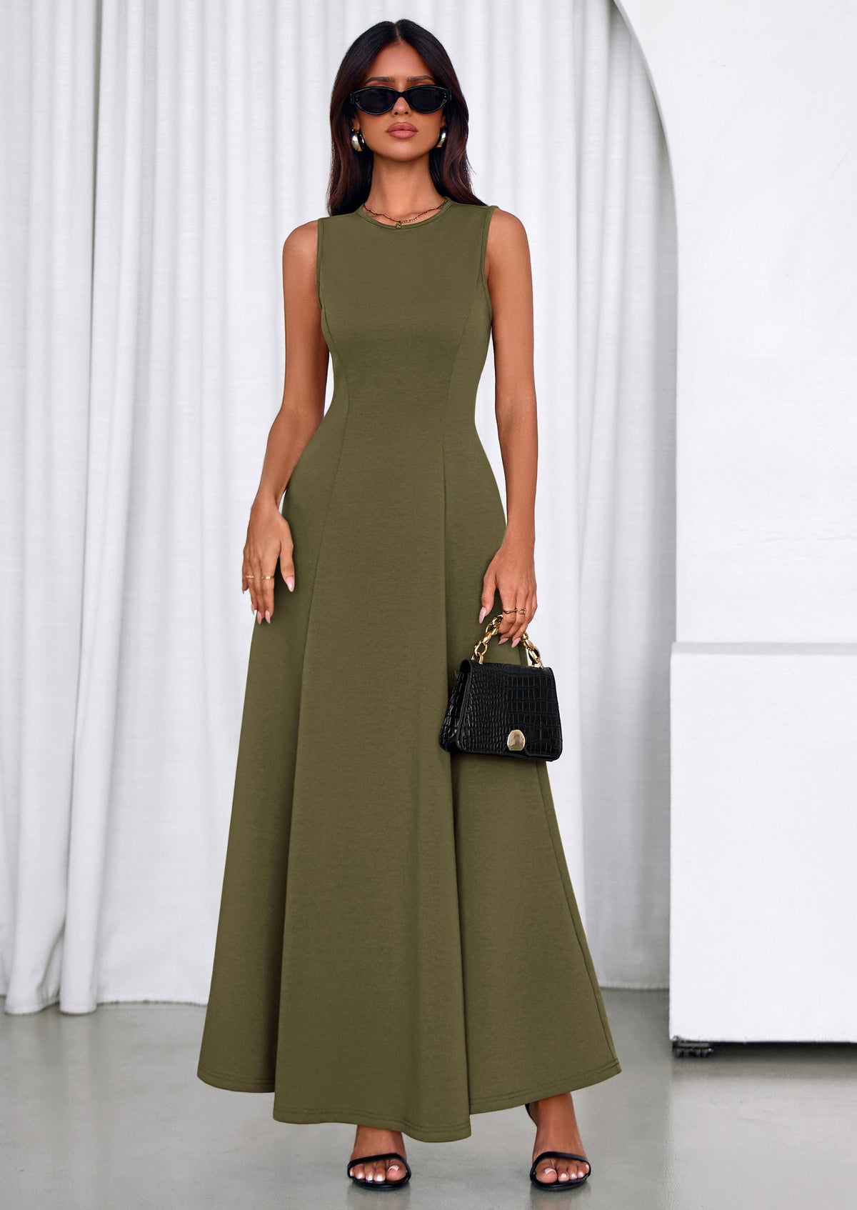 Swing A-Line Maxi Dress - Tank, Cocktail - photo 4