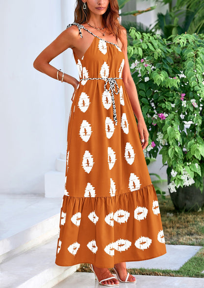 Flowy Maxi Dress - One-Shoulder, Boho - photo 35