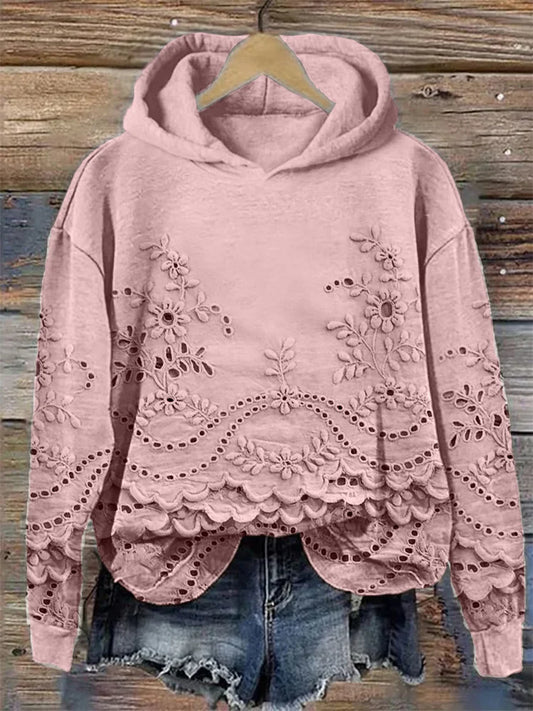 Chic Floral Hoodie