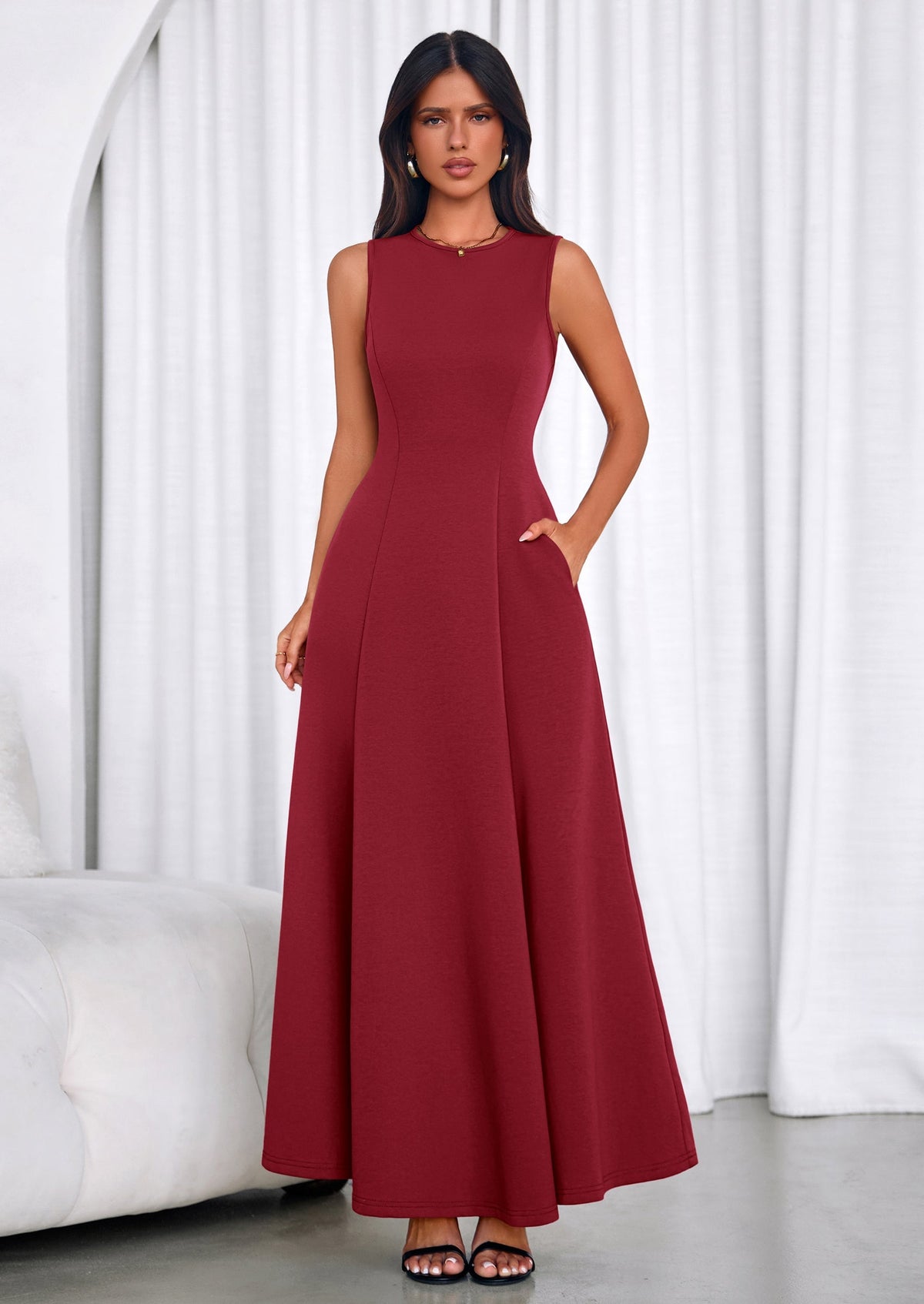Swing A-Line Maxi Dress - Tank, Cocktail - photo 27