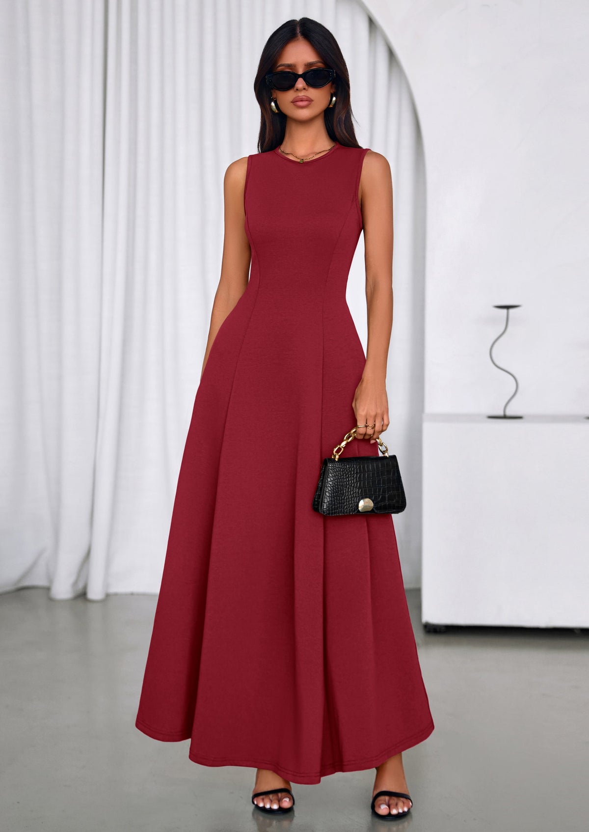 Swing A-Line Maxi Dress - Tank, Cocktail - photo 29