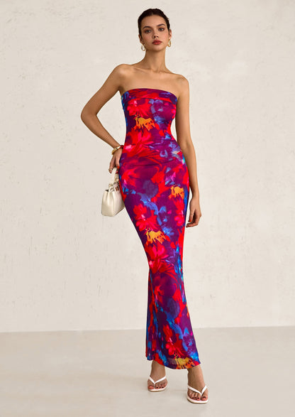 Bodycon Maxi Dress - Strapless - photo 1