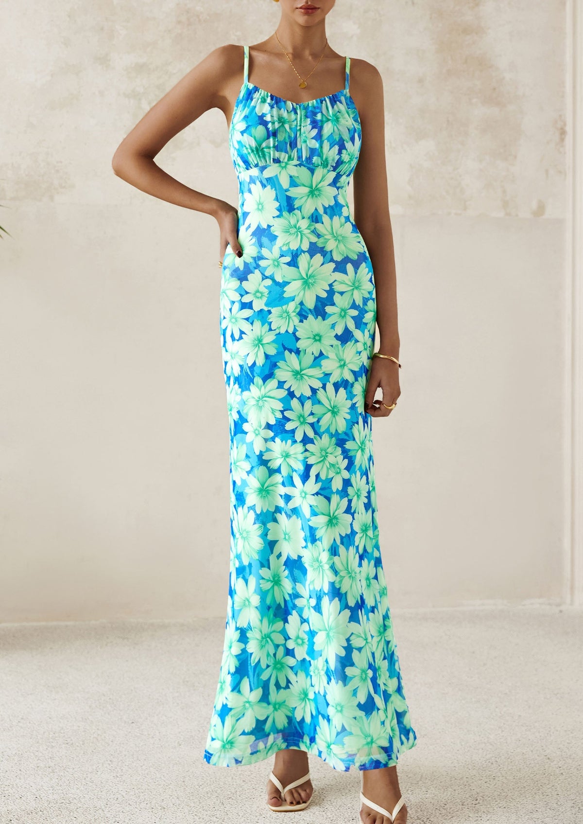 Floral Bodycon Maxi Dress - Sleeveless, Cocktail - photo 42