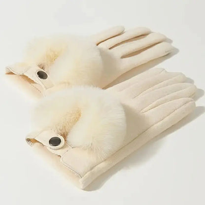 Evelyn Faux Fur Winter Gloves