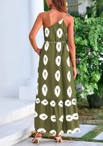 Flowy Maxi Dress - One-Shoulder, Boho - photo 21