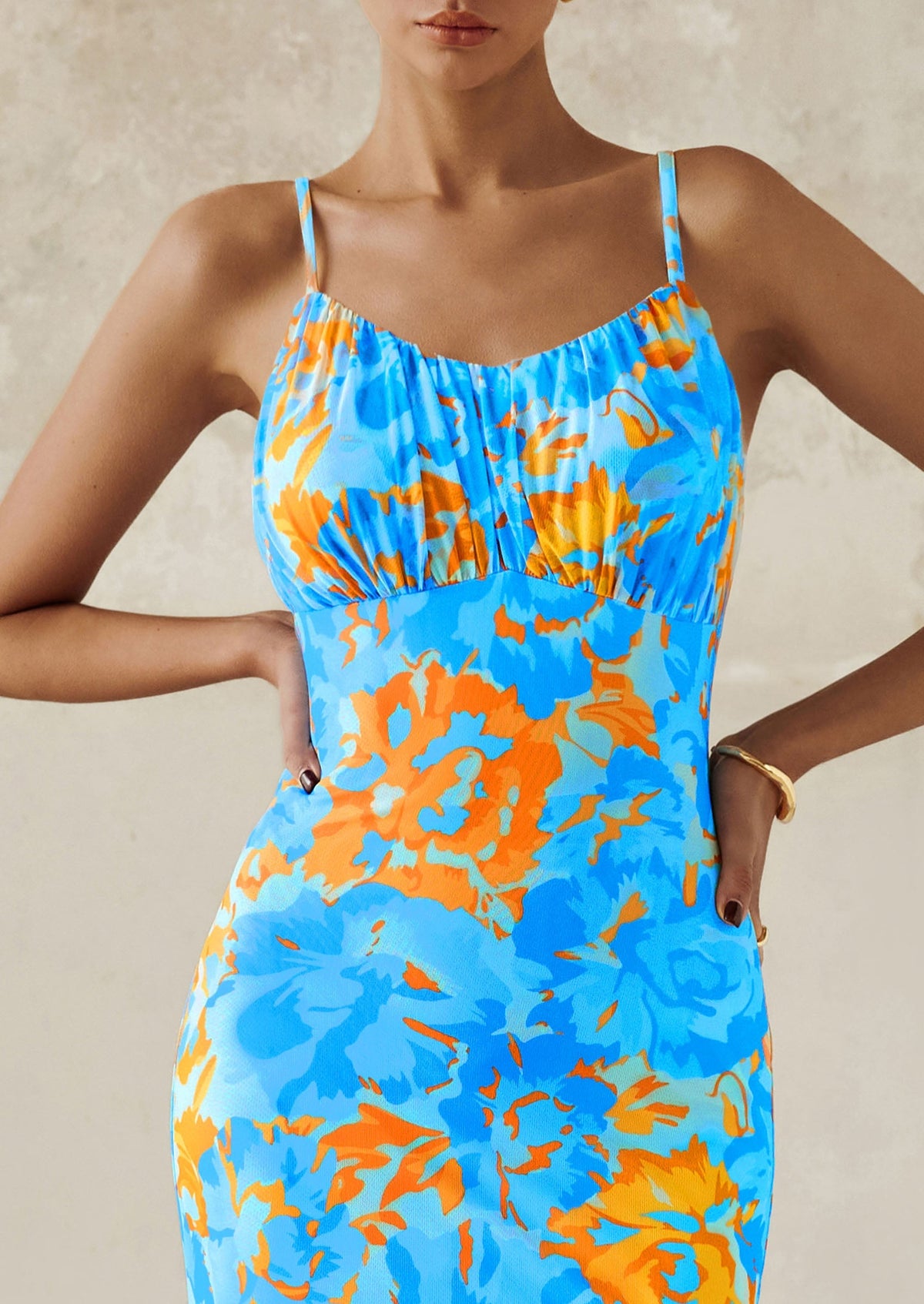 Floral Bodycon Maxi Dress - Sleeveless, Cocktail - photo 7