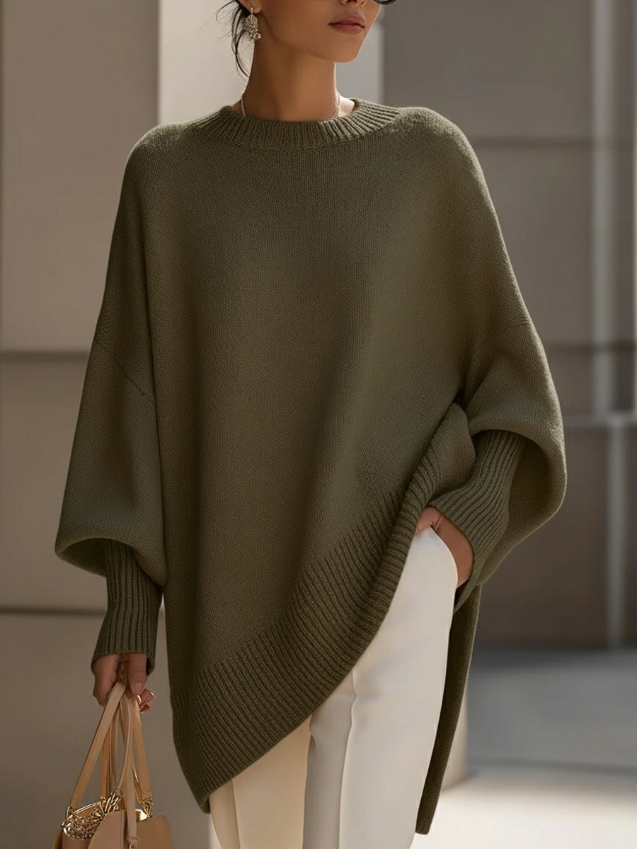 Faith elegant women's sweater soft luxurious knit flattering silhouette timeless clean-line design