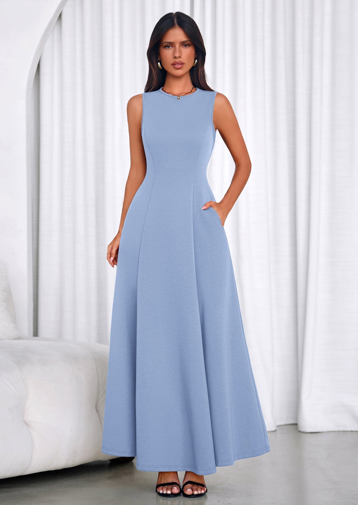 Swing A-Line Maxi Dress - Tank, Cocktail - photo 37