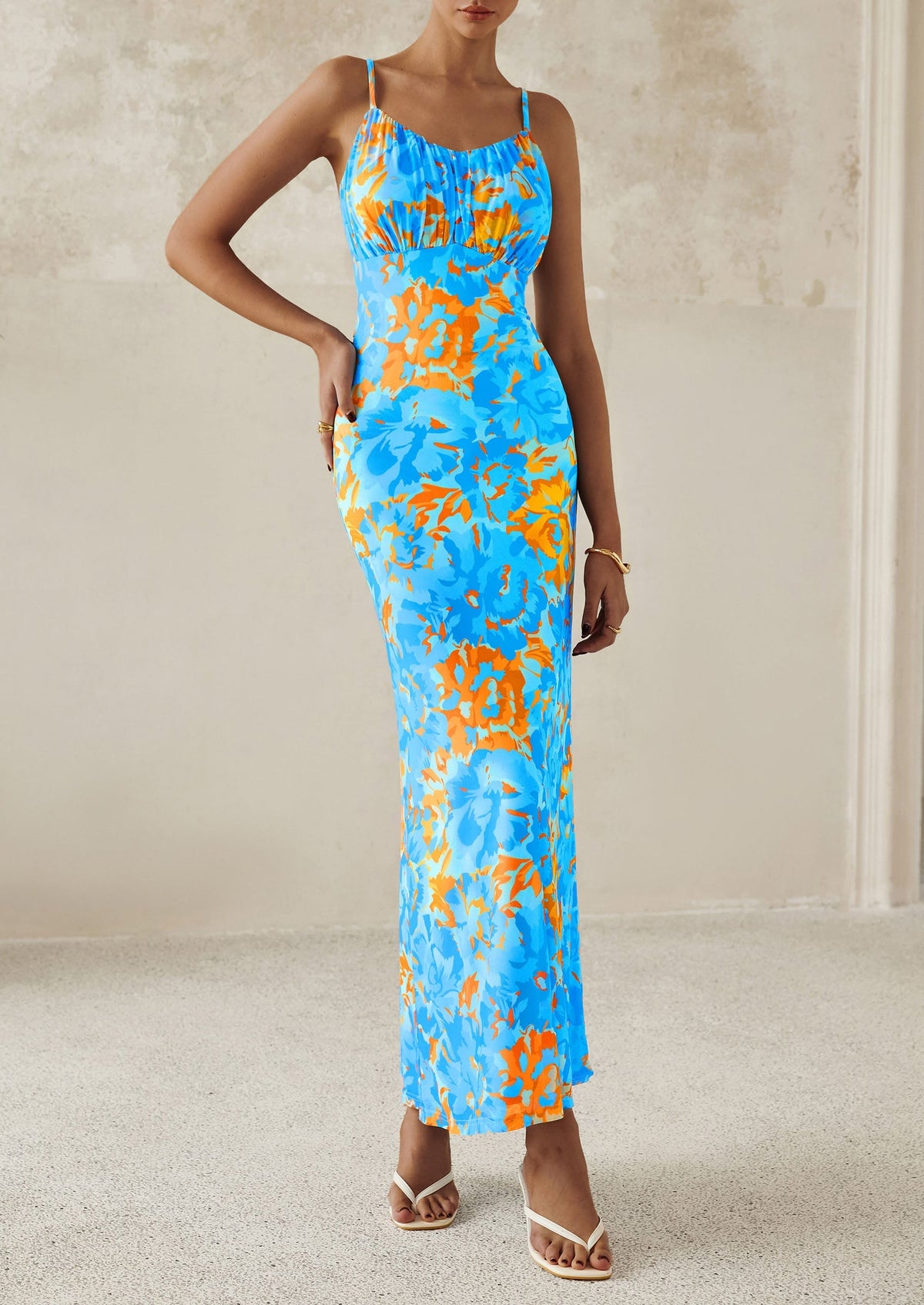 Floral Bodycon Maxi Dress - Sleeveless, Cocktail - photo 3