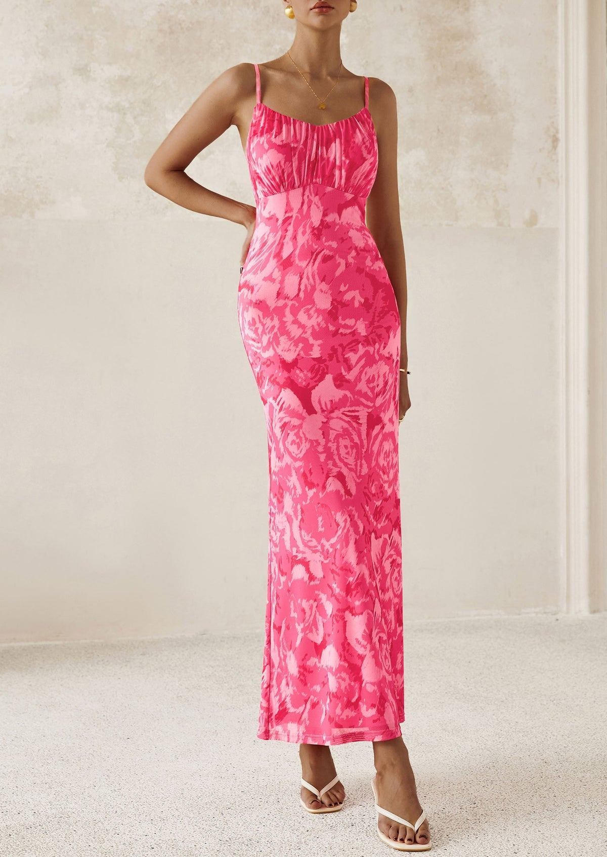 Floral Bodycon Maxi Dress - Sleeveless, Cocktail - photo 23