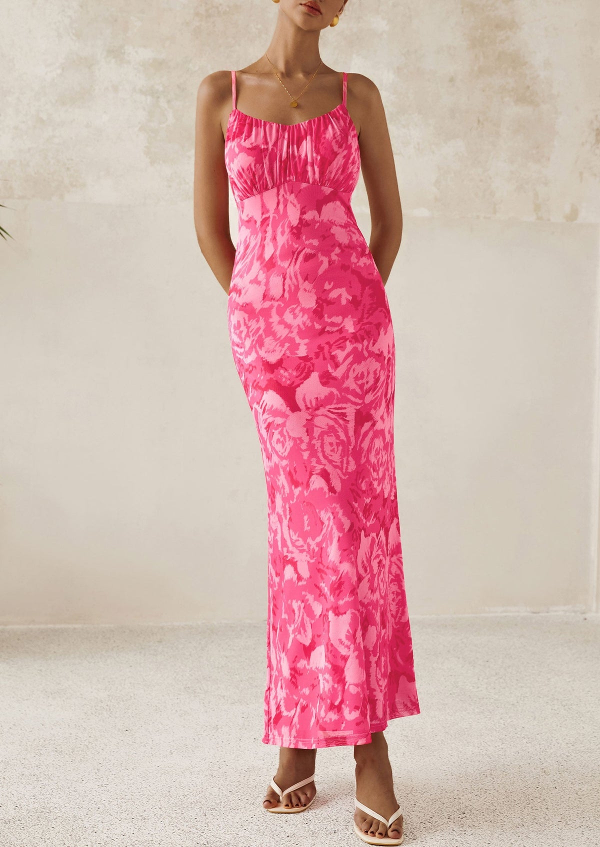 Floral Bodycon Maxi Dress - Sleeveless, Cocktail - photo 24