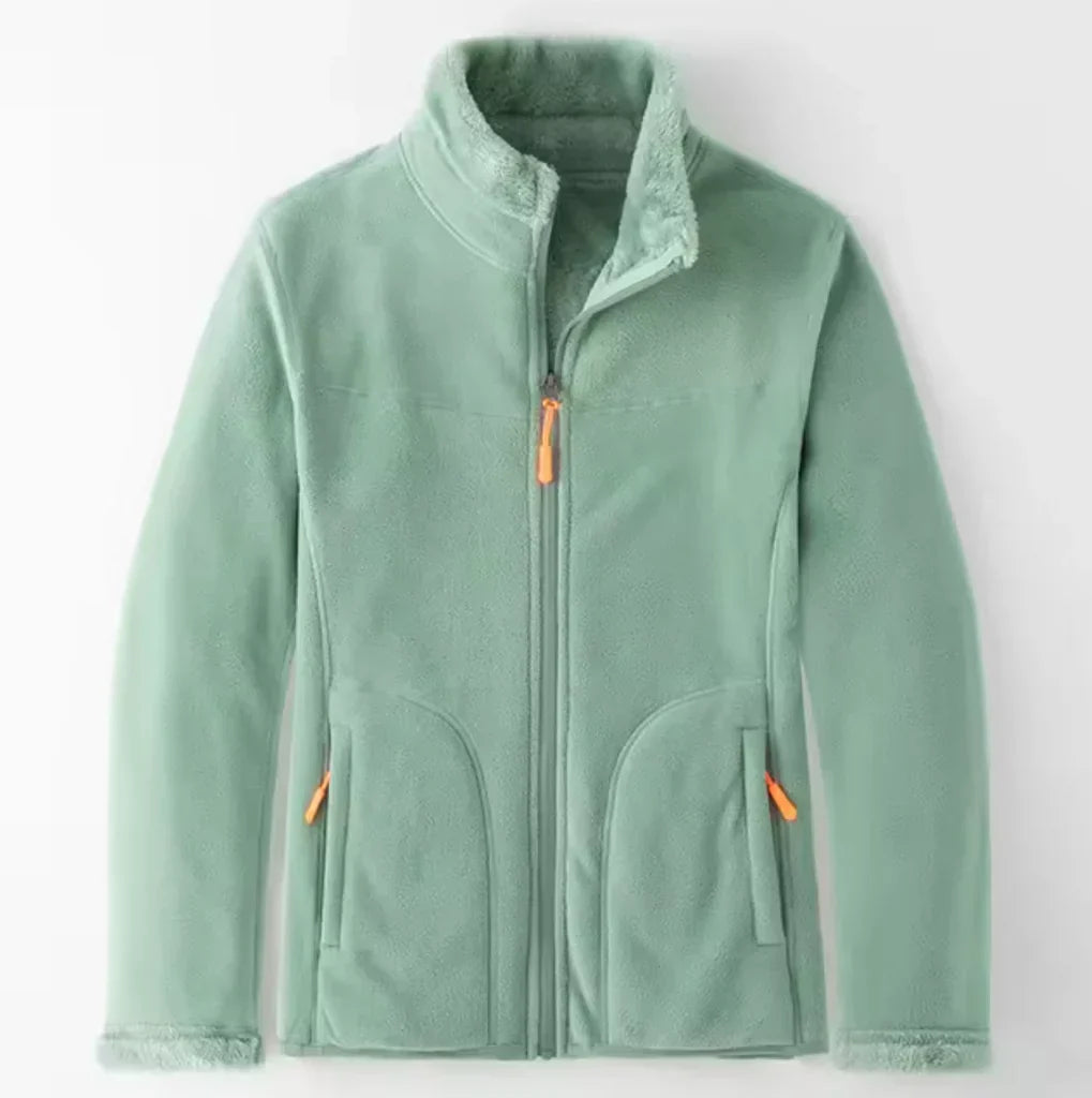 Orsenvi men's full-zip fleece jacket with plush lining, regular fit, cozy warmth for cool weather