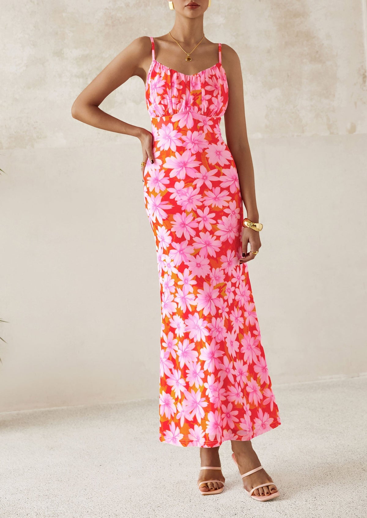 Floral Bodycon Maxi Dress - Sleeveless, Cocktail - photo 31
