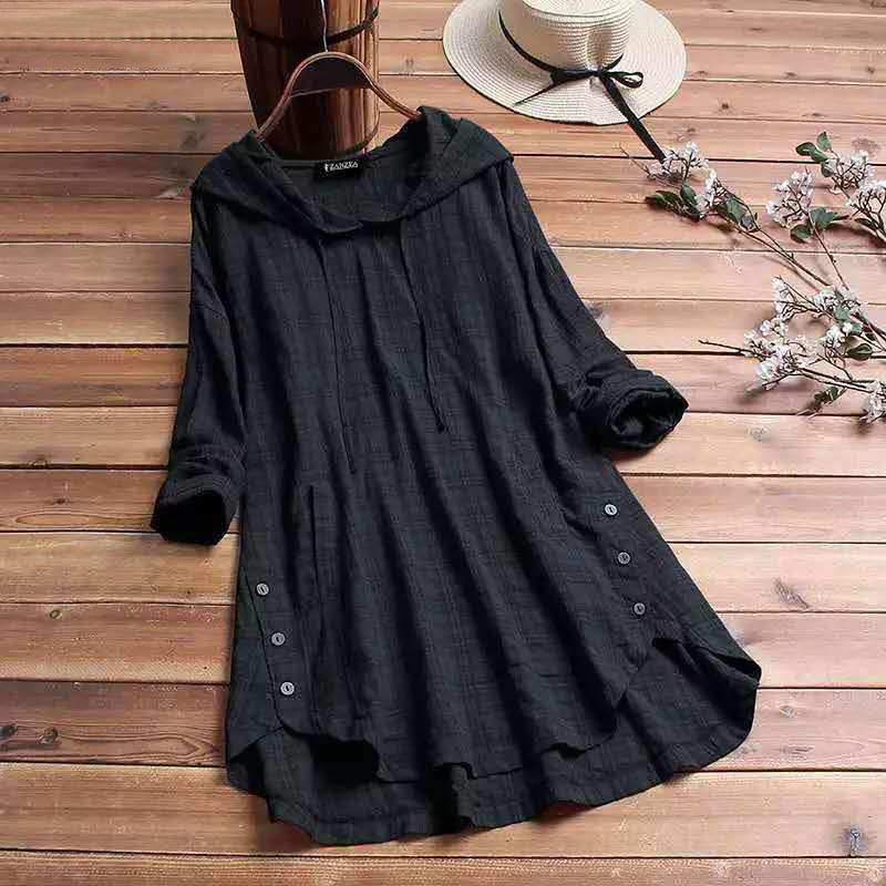 Plaid Comfort Hoodie Dress