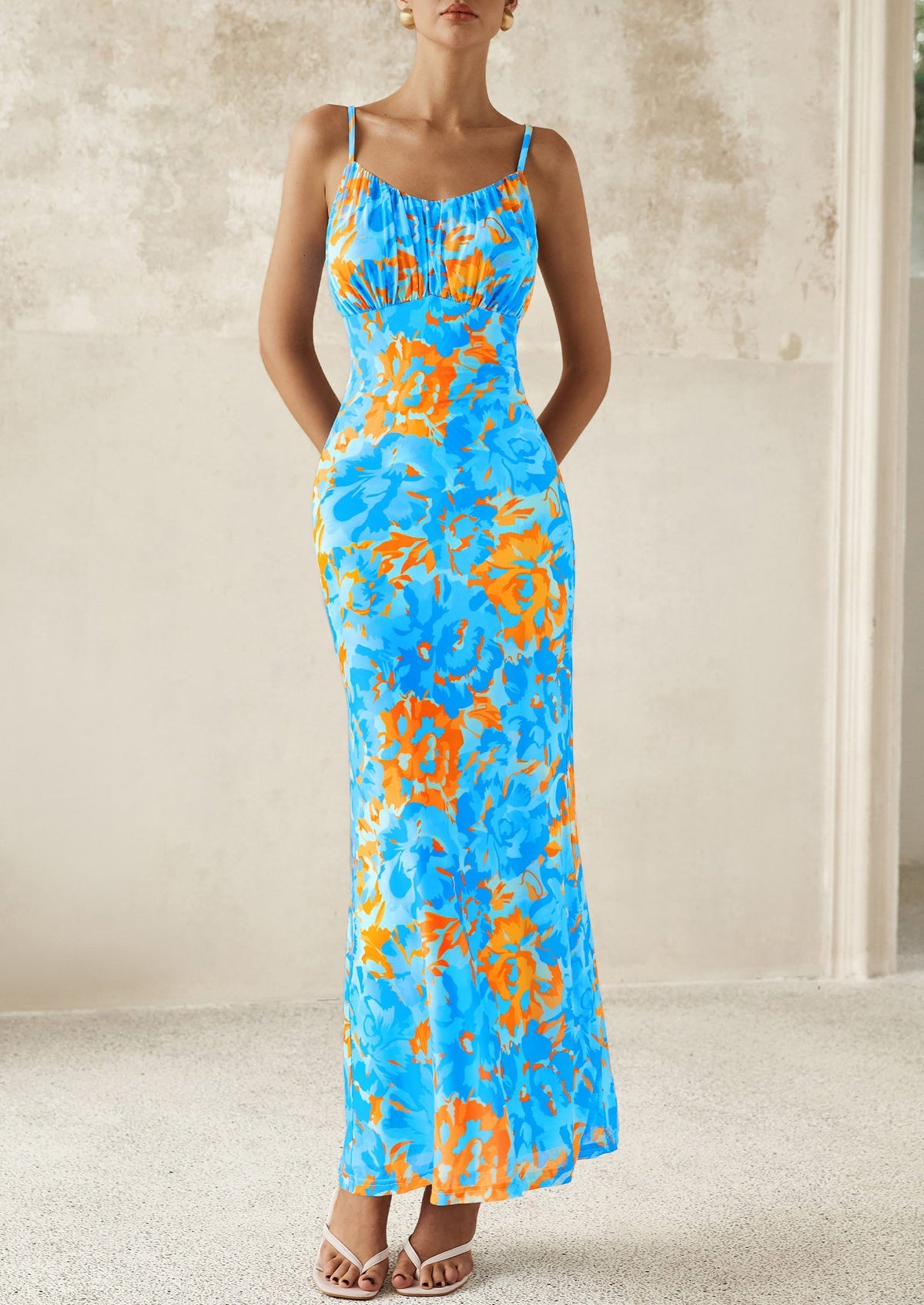 Floral Bodycon Maxi Dress - Sleeveless, Cocktail - photo 4