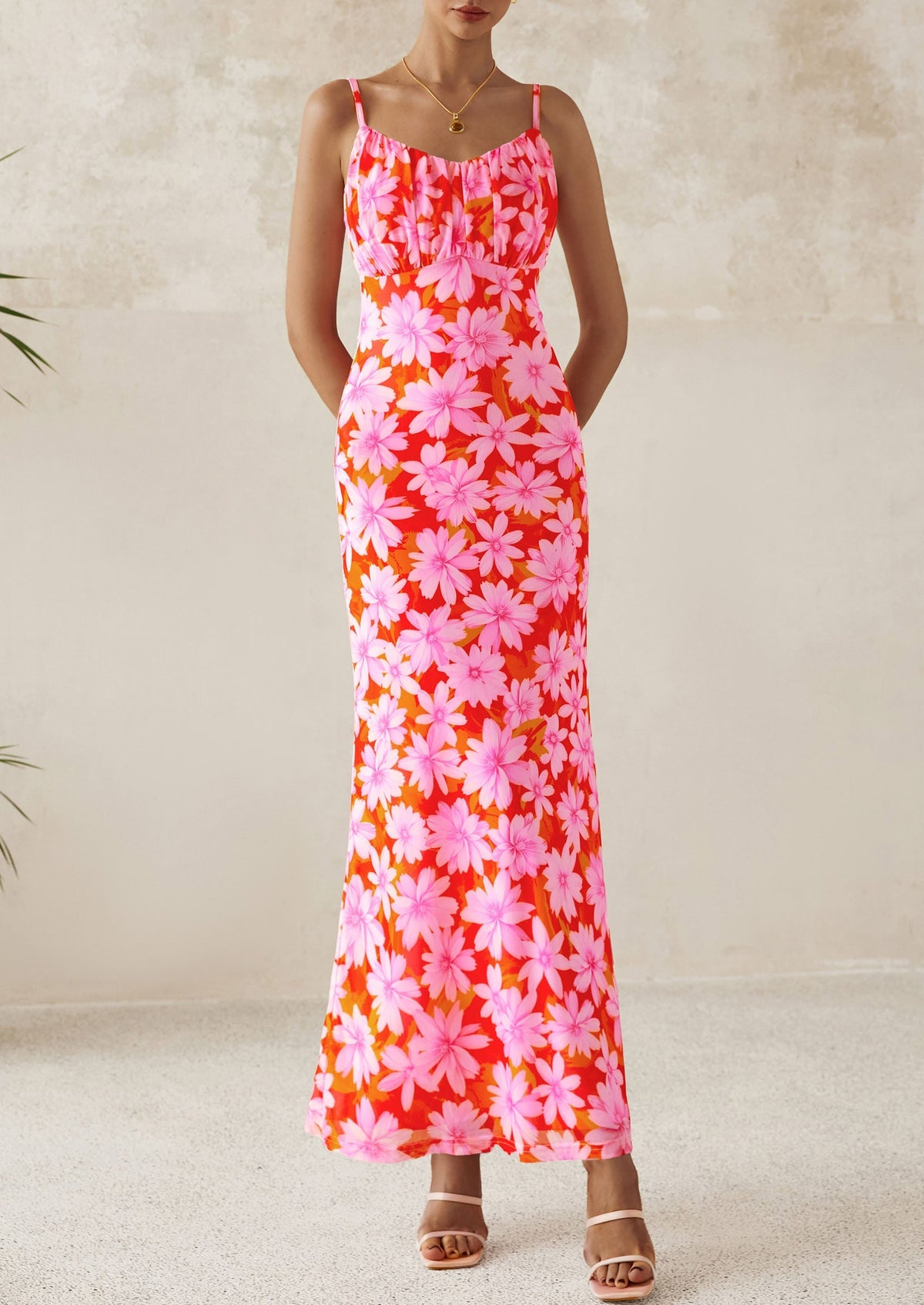 Floral Bodycon Maxi Dress - Sleeveless, Cocktail - photo 32