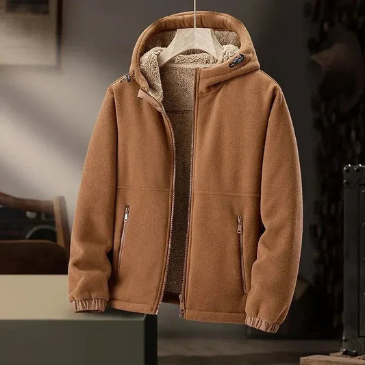 Alec Cashmere Fleece Hooded Jacket