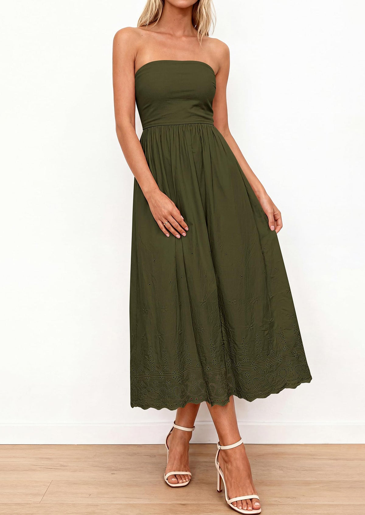 Eyelet Maxi Dress - Sleeveless, Beach - photo 2