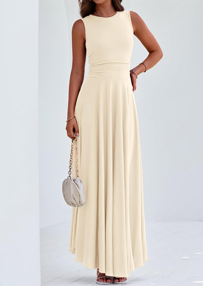 Flowy Maxi Dress - Sleeveless, Crewneck, Casual - photo 14