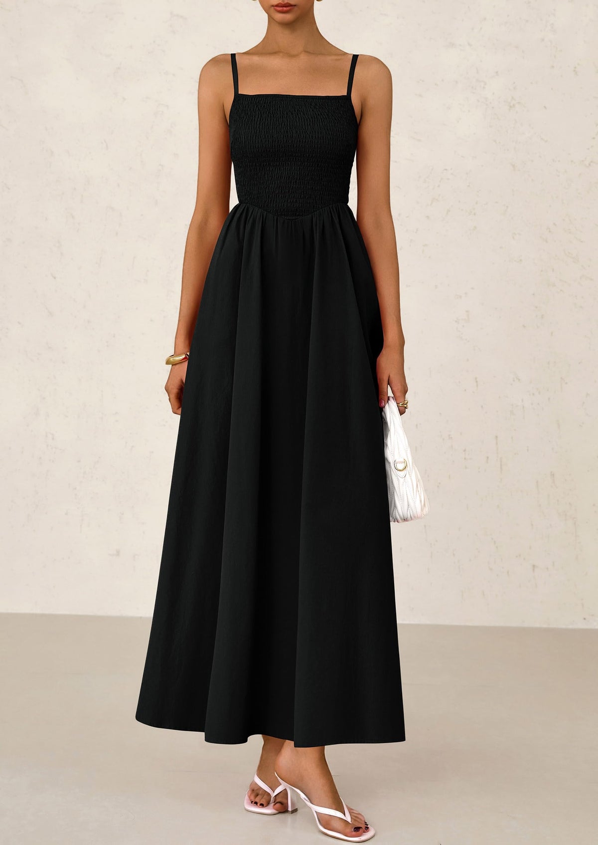 Smocked Swing Maxi Dress - Spaghetti Strap, Beach - photo 19