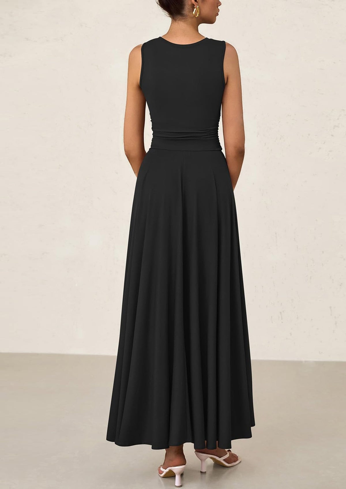 Flowy Maxi Dress - Sleeveless, Crewneck, Casual - photo 23