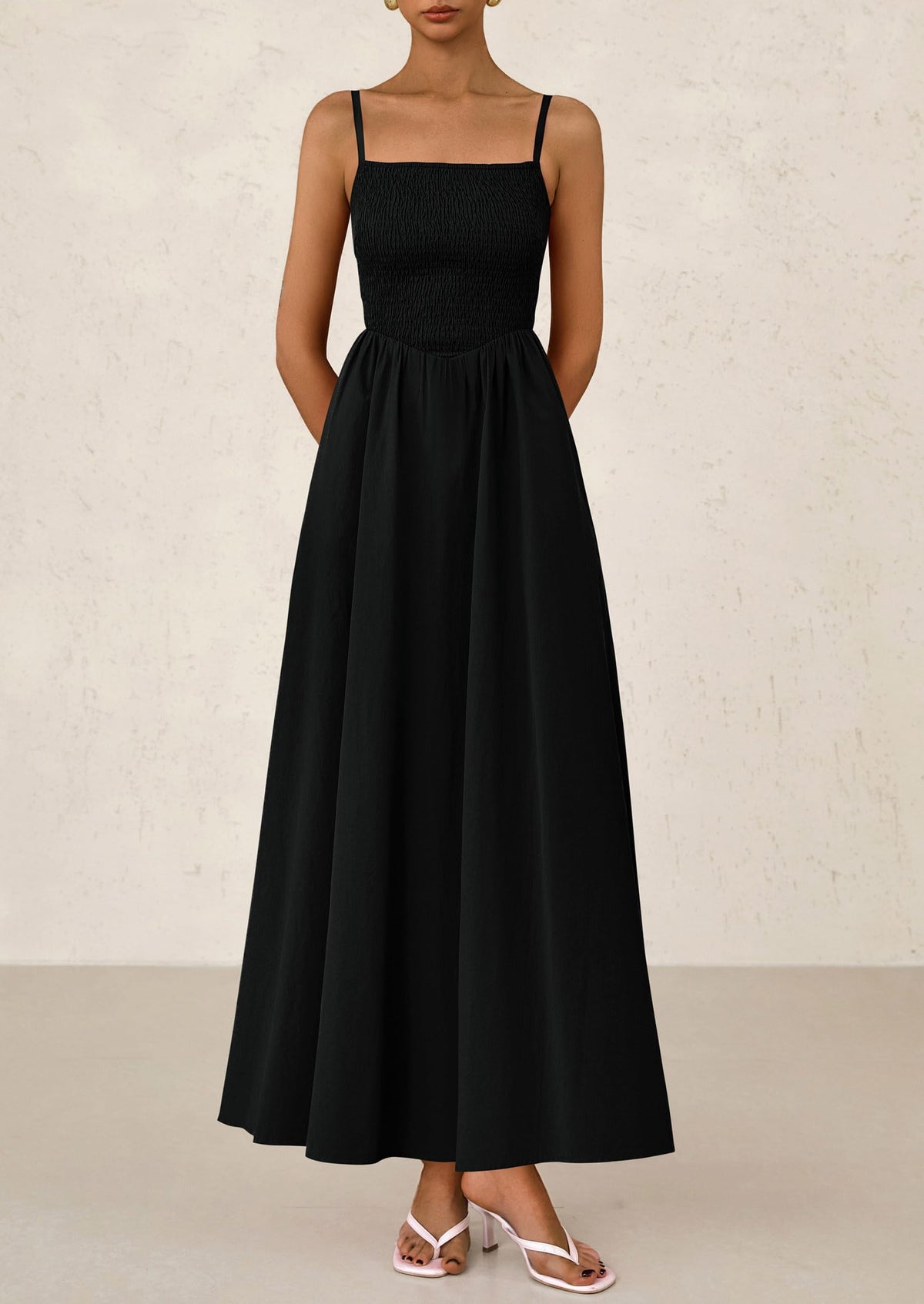Smocked Swing Maxi Dress - Spaghetti Strap, Beach - photo 20