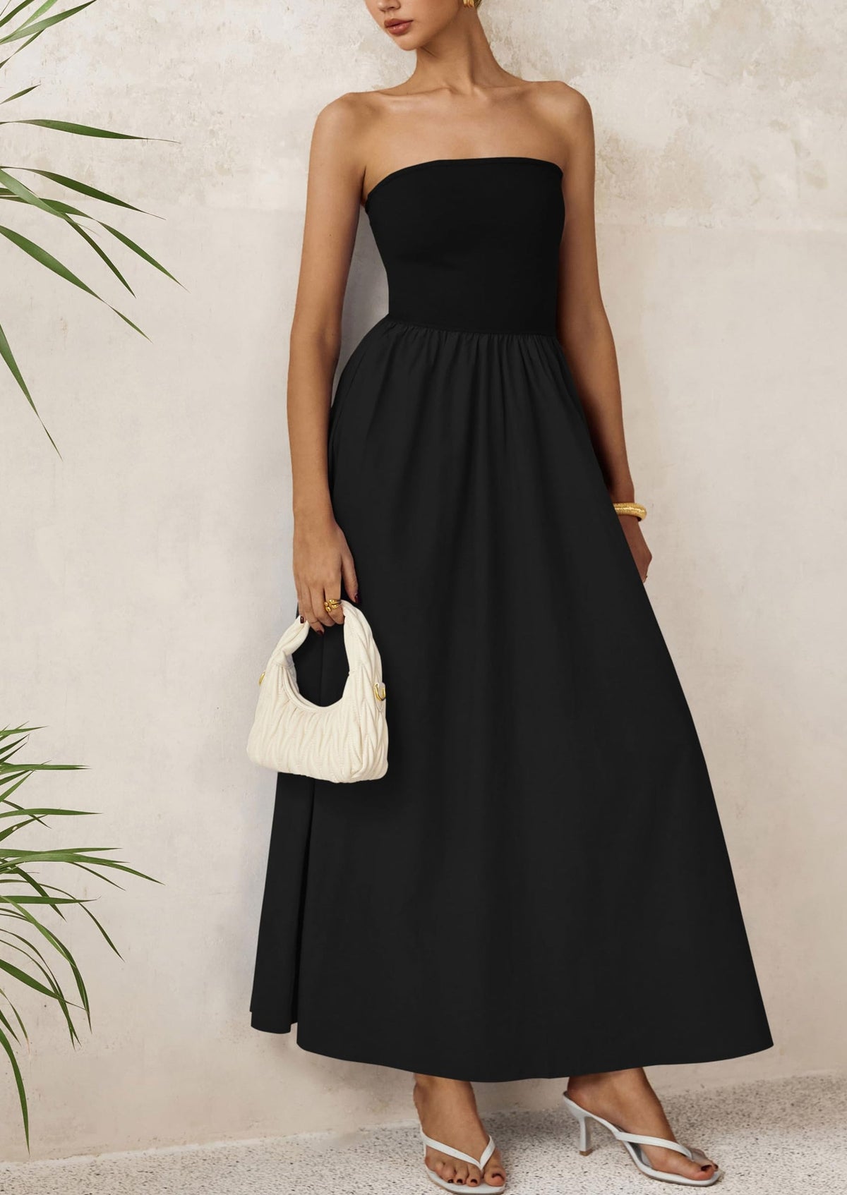 A-Line Flowy Maxi Dress - Strapless, Party - photo 54