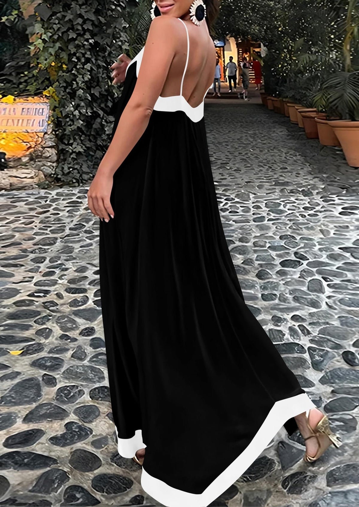 Flowy Maxi Dress - Sleeveless, V-Neck, Party - photo 15