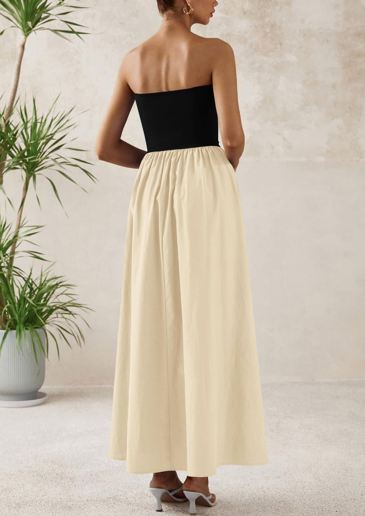 A-Line Flowy Maxi Dress - Strapless, Party - photo 29