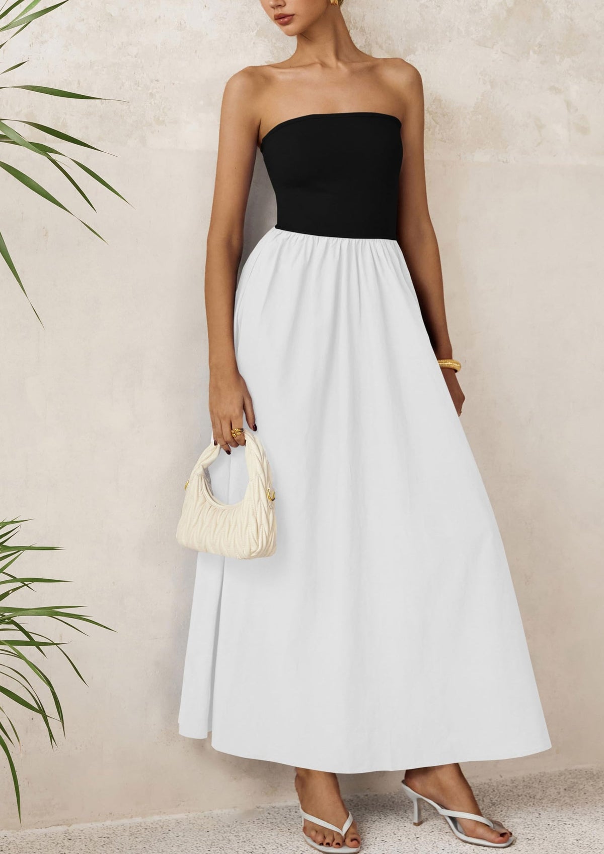 A-Line Flowy Maxi Dress - Strapless, Party - photo 43
